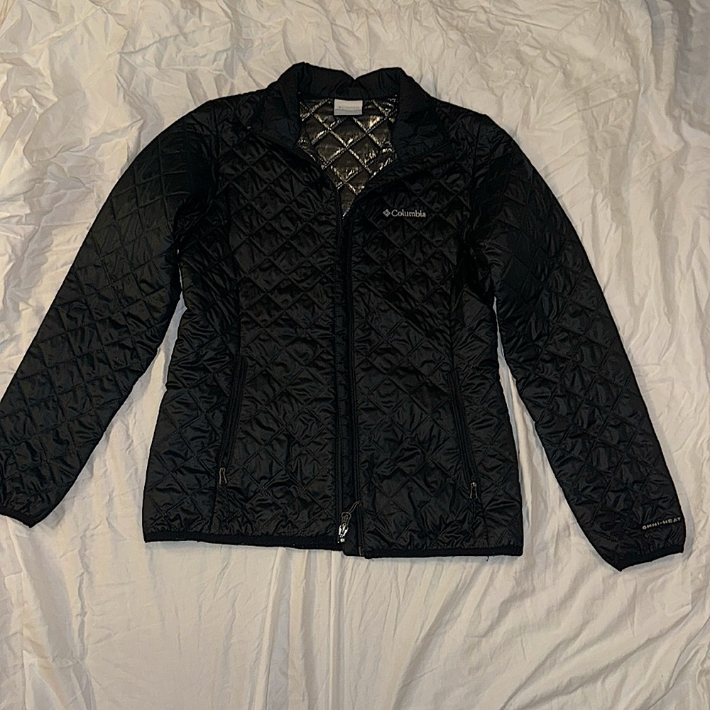 black insulated Columbia jacket